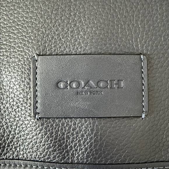 Coach Navy and Gray Signature men’s messenger bag Crossbody - Picture 8 of 9